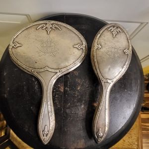 Antique Sterling Silver Radke & Co. Hallmarked Art Deco / Nouveau Mirror…